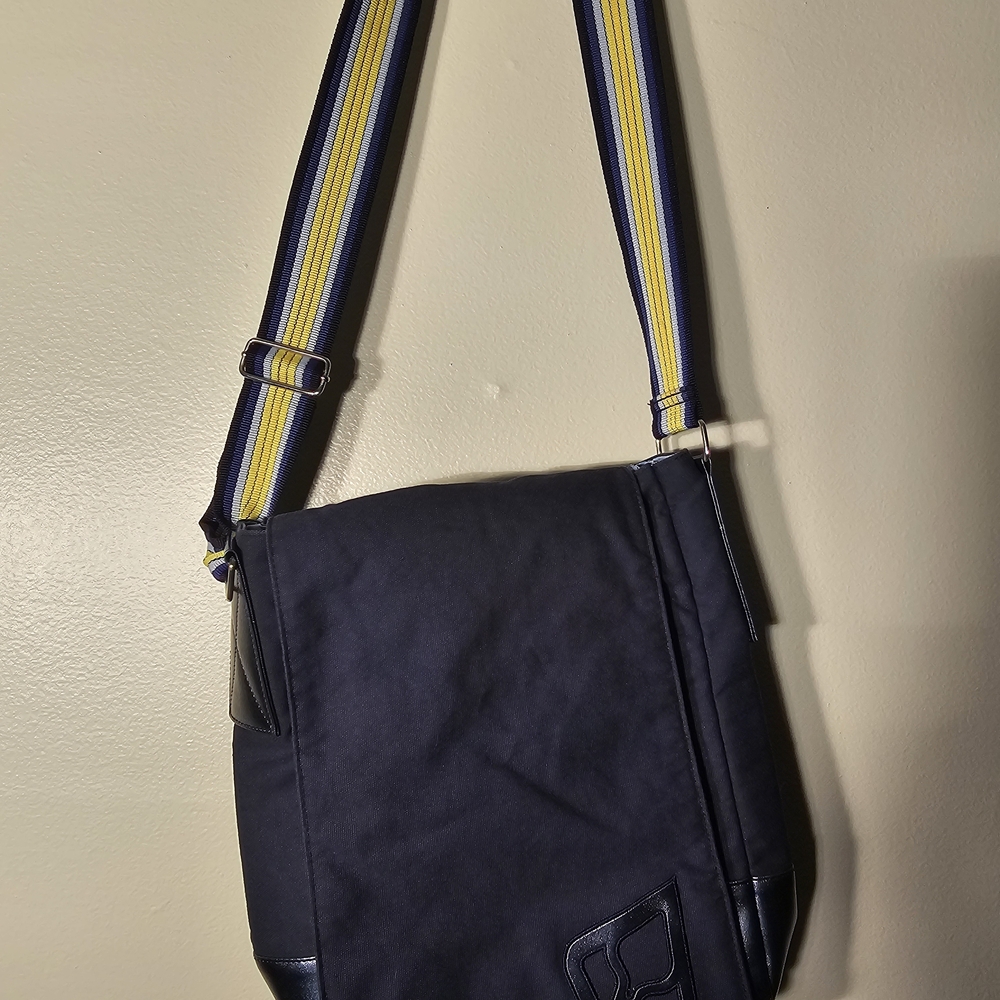 Navy Blue Men's Shoulder Bag